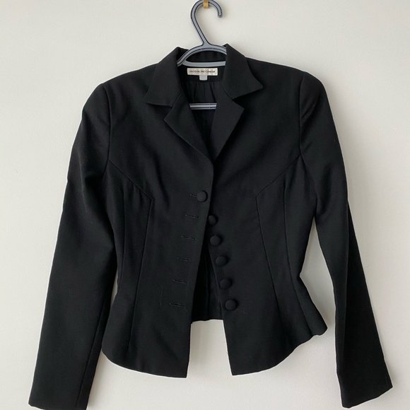 JACQUELINE CONOIR Black Blazer - Picture 1 of 4